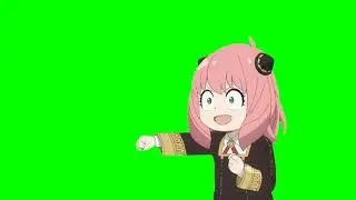 Mentahan green screen anime spy family (Anya) viral di tik tok