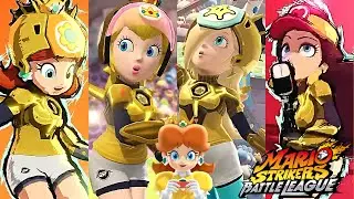 Mario Strikers Battle League Daisy Peach Rosalina and Pauline at Royal Castle CPU Hard Charms