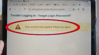 your session has expired please try again