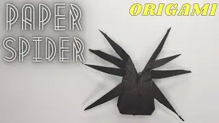 HOW TO MAKE A PAPER SPIDER|ORIGAMI\КАК СДЕЛАТЬ ПАУКА ИЗ БУМАГИ