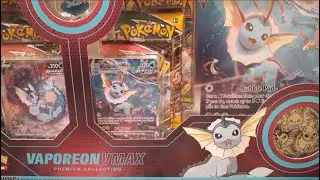 Opening A Pokemon Vaporeon Premium Collection Box!