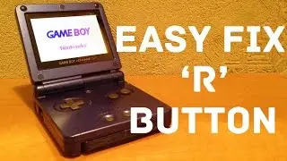 Game Boy Advance SP - Замена кнопки 