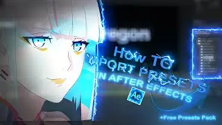 How to Quickly import Presets in Adobe After Effects + Free Presets Pack