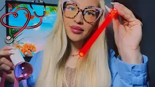 ASMR DOCTOR 👩🏼‍⚕️ прием у АСМР врача, чистка ушей, близкий осмотр 🎧