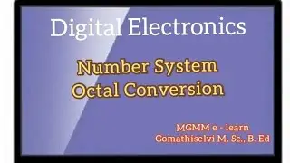 Octal Conversion/Octal to Decimal,Octal to Binary, Octal to Hexadecimal..tamil