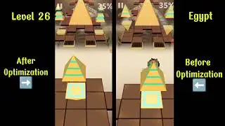 Rolling Sky - Before vs. After Optimization: Level 26 Egypt