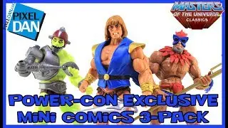 Masters of the Universe Classics Power-Con 2017 Exclusive Mini Comics Figures 3-Pack Video Review