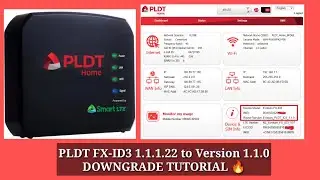 PLDT-FX-ID3 1.1.1.22 to Version 1.1.0 (Stable Firmware) Downgrade Tutorial