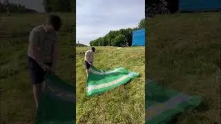 Самонадувной коврик распаковка на природе