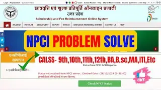 UP Scholarship NPCI Satyapan Kaise Kare | UP Scholarship NPCI Problem Solve