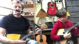 Детство (Ю. Шатунов) под балалайку. Учитель - ученик (cover)