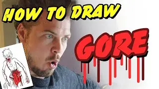 Learn how to draw gore, blood and guts