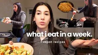 WHAT I EAT IN A WEEK | vegan & organic