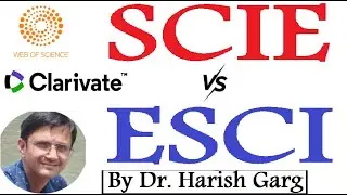Difference between ESCI and SCIE index journals