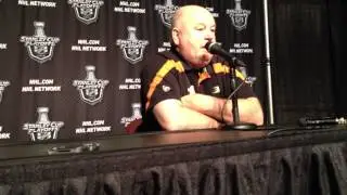 Anaheim Ducks coach Bruce Boudreau talks about importance of Game 1 vs. Detroit Red Wings