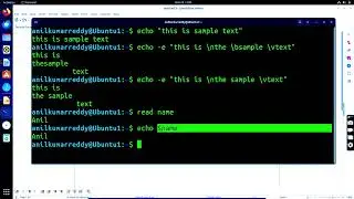 Devops Linux: How to use -- echo & read commands.