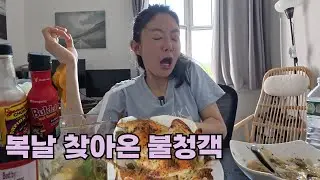 [한잔하꽈 복날🐓] 삼계탕 못먹으니 불닭으로 버티다가... 기절 (ft. 닭잡기 🍗 쿡방) Boknal  BuldakSauc