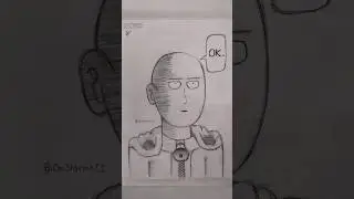 One Punch Man Sketch 👊✍️ #shorts