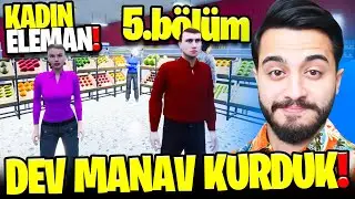MARKETİ BAŞTAN SONA DEKORE ETTİK! YENİ KADIN ELEMAN ALDIK! Ekipli Süpermarket Simülatör #5