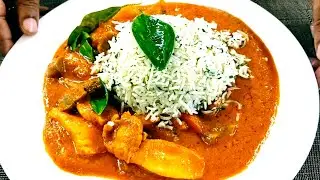 Red Thai Chicken Curry With Butter Rice / Thai Red Chicken Curry Recipe Authentic