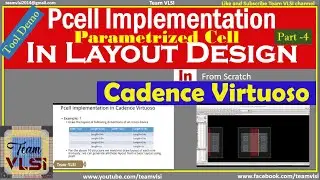 Pcell (parametrized cell) implementation on layout in Cadence Virtuoso | pcell with Example | part-4