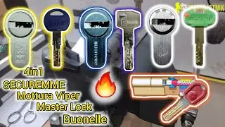 💥Отмычка самоимпрессия 4in1 Securemme K3, Master-Lock, Buonelle, Mottura Viper 🔥