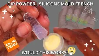 TESTING SILICONE MOLD FRENCH WITH DIP POWDER NAILS.....AGAIN! | Summer French Dip Nails