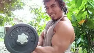 LATIHAN OTOT LENGAN DI RUMAH MENGGUNAKAN  DUMBLE || BICEPS AT HOME