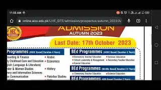 Aiou offering phase 2 admissions/bs/b.a/b.ed/certificate course etc.