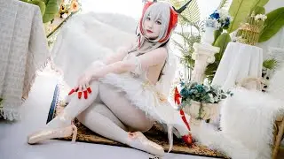 4K/Sweetheart Ballerina: Adorable Ballet Outfit with Tights!甜心美少女得芭蕾絲襪裝