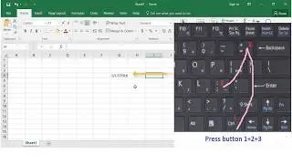 Inserting Current Date & Time in Excel by Only 2/3 Press
