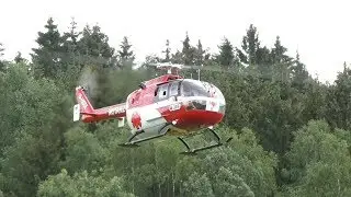 17.  Pöting Turbinenmeeting 2018 - beautiful Bo105 with Scale Rotorhead from Hasten Modellbau