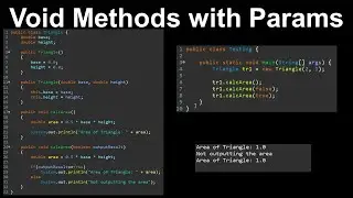 Void Methods with Parameters, Function Overloading - AP Computer Science A