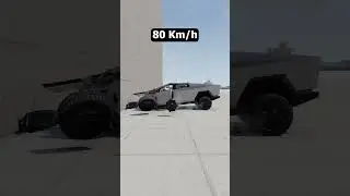 Tesla Cybertruck Crash Test - BeamNG.Drive 