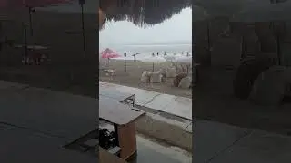 Seminyak Beach Bar Bali - Laptop Lifestyle in the Rain