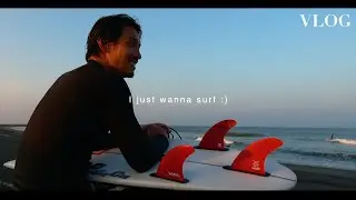 夕暮れ時の海に魅せられて。新しいサーフボードと晴れやかな1日