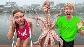 OCTOPUS STUNG MY SISTER!! *swollen*