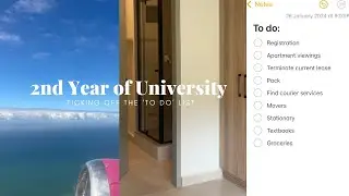 Second Year of University (Prep) | NEW APARTMENT APPROVED!| Errands