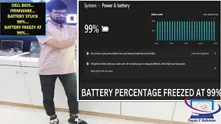 Fix battery stuck at 99 percentage while charging || Firmware Update|| Flash BIOS System Dell Laptop