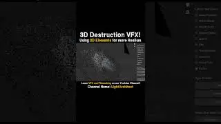 🎯2D Elements for more Realism in VFX: Blender Destruction Ft. KHAOS Add-on 