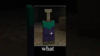 Scary zombie in Minecraft 