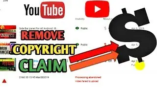 How to remove copyright claim from any video | How to remove black dollar sign (2019)