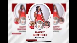 happy birthday Flyer design | birthday flyer design in photoshop | photoshop tutorials tips