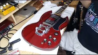 Bigsby B5 With Vibramate Installation On SG Guitar