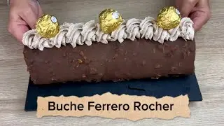 Mes enfants me réclament chaque année cette Bûche de noël façon Ferrero Rocher 🎄