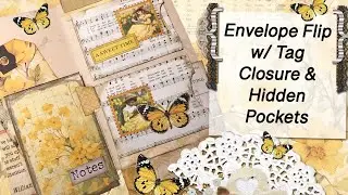 Envelope flip w/Tag Closure & Hidden Pockets - FUN!