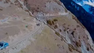 B.R.O opening a Cliff Road to Amarnath cave.INDIA #amazing #viral #nature #dangerousroad