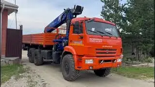 Отгрузка бортового автомобиля с КМУ АНТ 27-1 на шасси КАМАЗ 43118-50 (Евро-5)