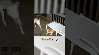 Cat Fights Off Hungry Coyote... 🥲❤️