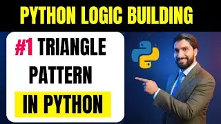 #43 Left Angle Triangle Pattern in Python 🔥 | Pattern Printing | Python Logic Building for Beginners